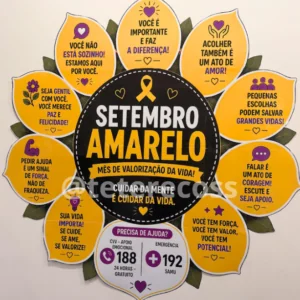 Kit setembro amarelo girassol