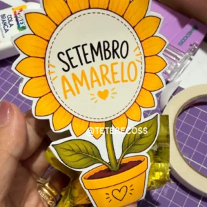 Mimo setembro amarelo girassol
