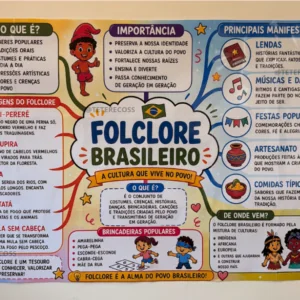 kit mapa mental folclore