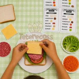 Monte o sanduíche - alimentação