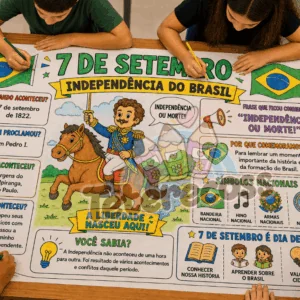 Painel para Colorir – 7 de Setembro | Independência do Brasil