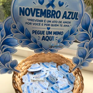 Decoração cesta Novembro Azul – Pegue um Mimo Aqui