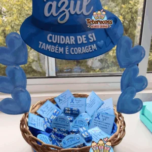 Cesta chápeu topo novembro azul