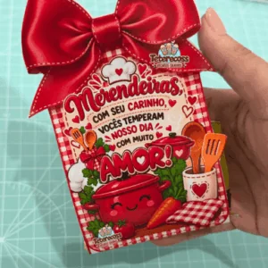 Mimo laço vermelho DIA DA MERENDEIRA ESCOLAR